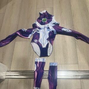 Kid/Adults Purple and White Costume